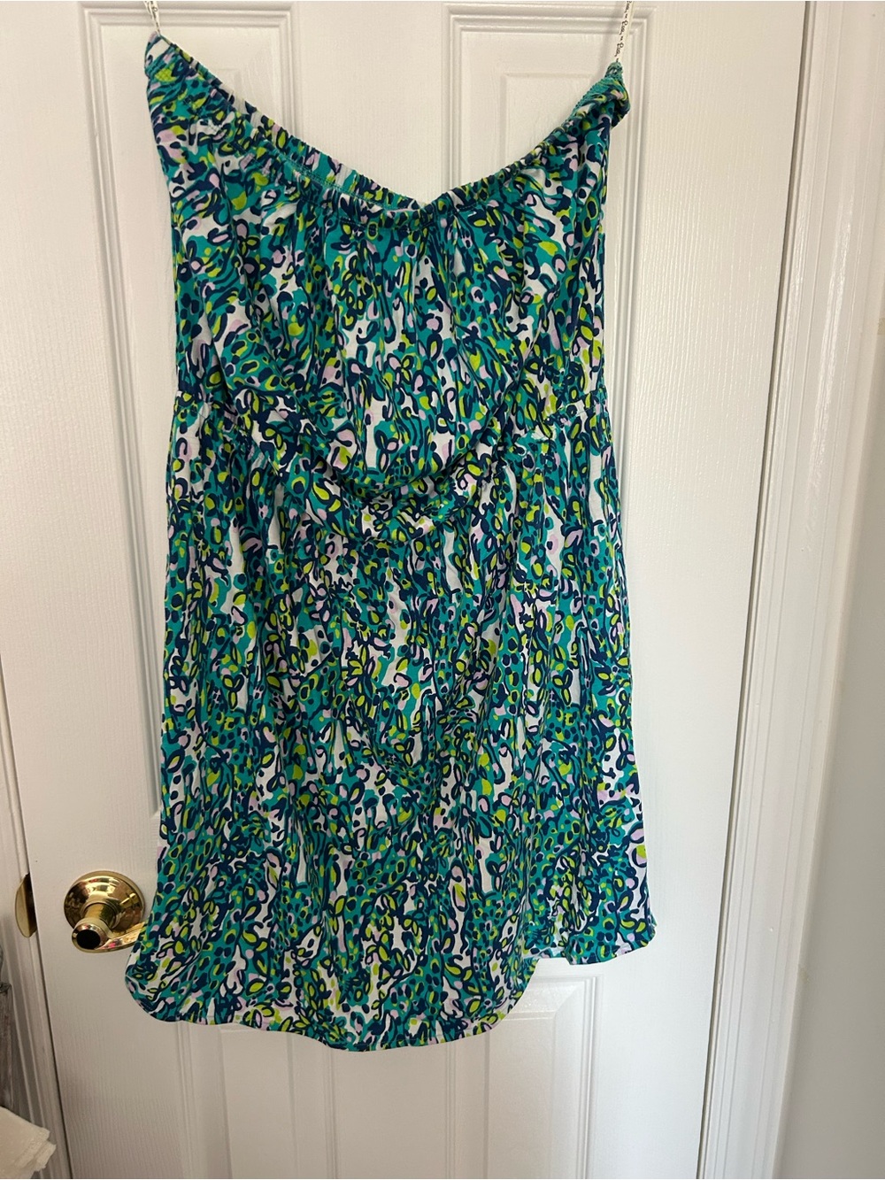 Lilly pulitzer Green & Blue Abstract Print Sundress